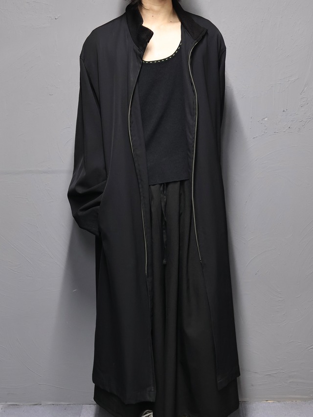 【Y's for men】zip design long coat