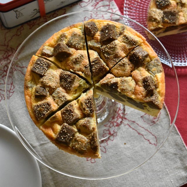 ホール5号 米粉のブラウニーチーズケーキ ホトトギスファームカフェ 米粉の焼き菓子