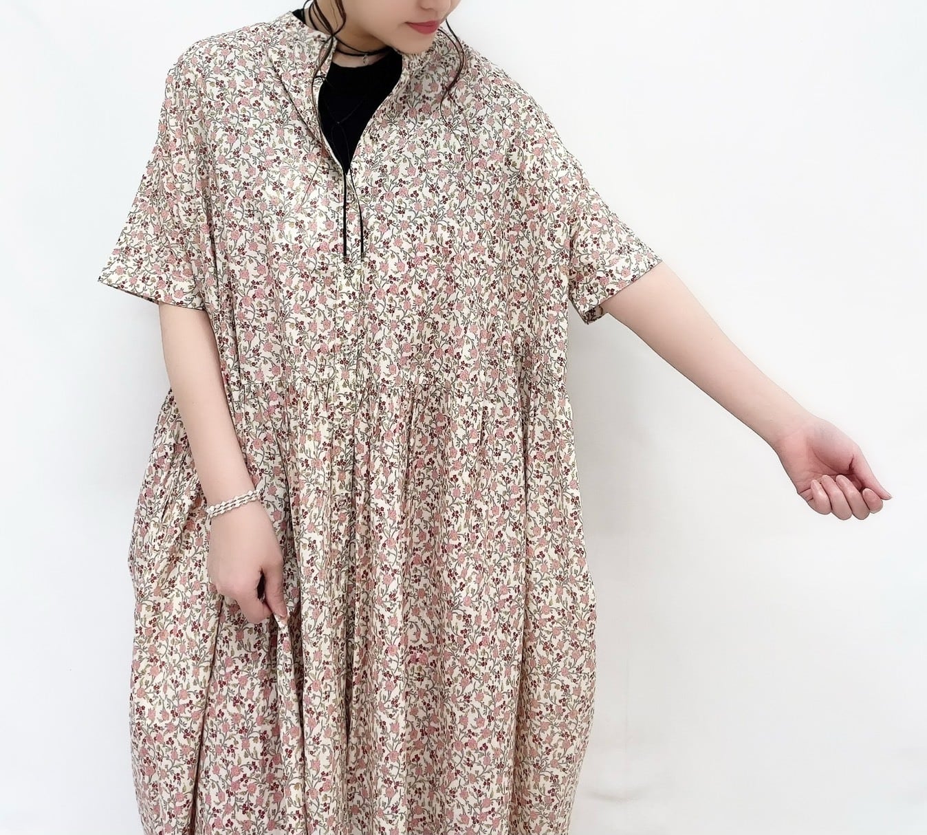 YURK】ドルマンギャザーワンピース / yurk26su-628 | syozikiya online