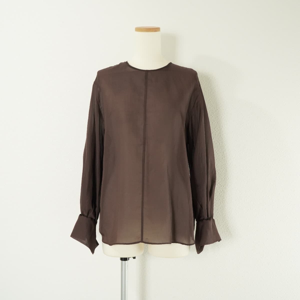 IENA イエナ 2WAY シアー シャツ ブラウス トップス 長袖 透け感  