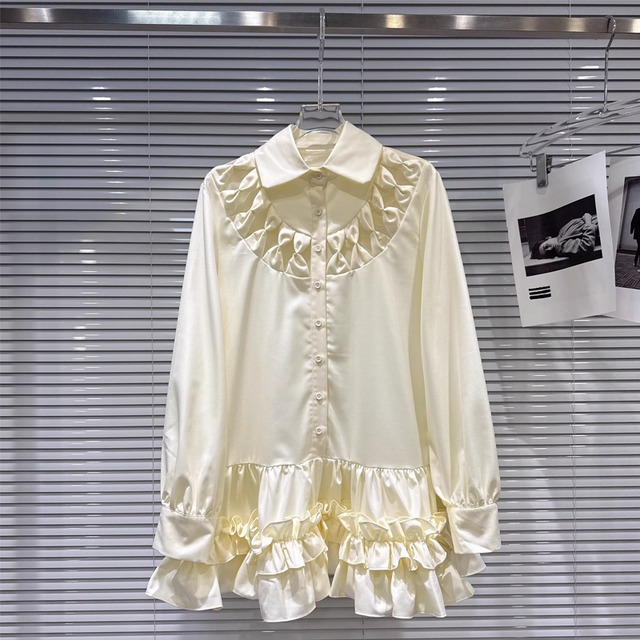 【tops】フレアシャツ Q7899