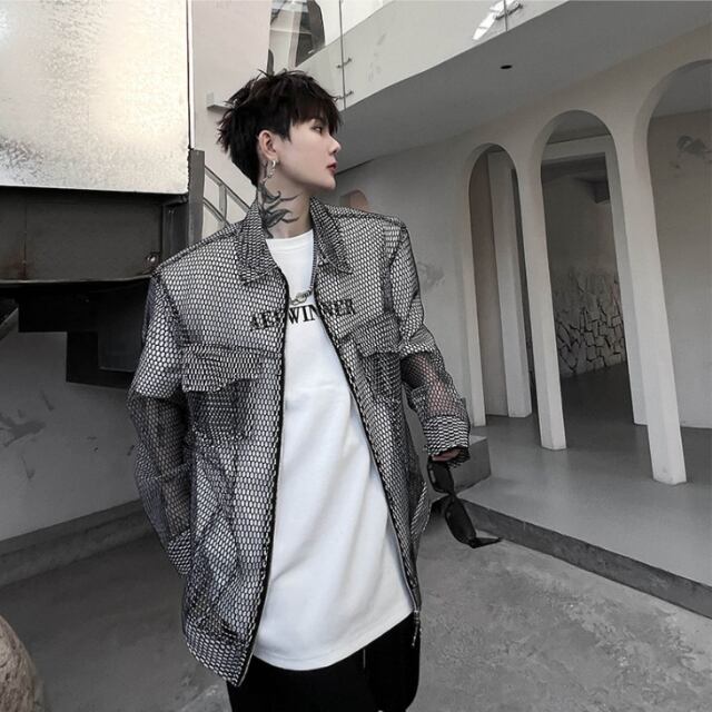 c*！様 RADIATE 新品　メッシュ　シアー　ダブルジップ　ブルゾン　カーデ 配色シアーカーディガン - RADIATE - RADIATE｜YAMADAYA STORE