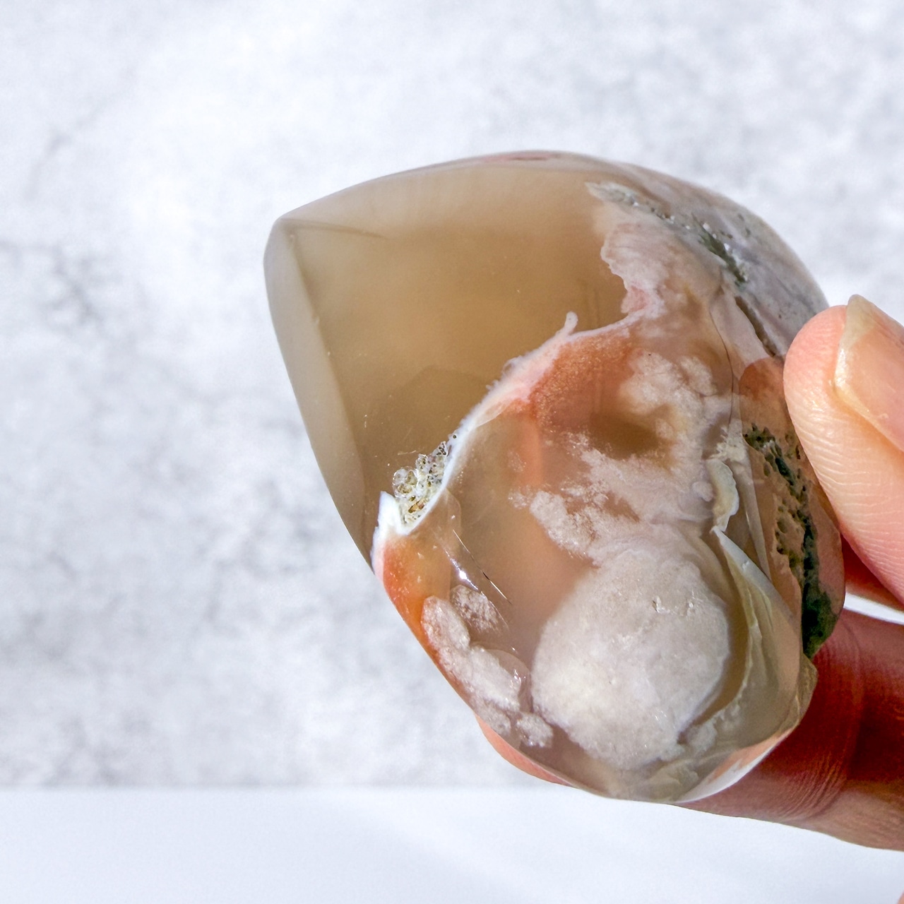 フラワーアゲート ハート * Flower Agate * 天然石