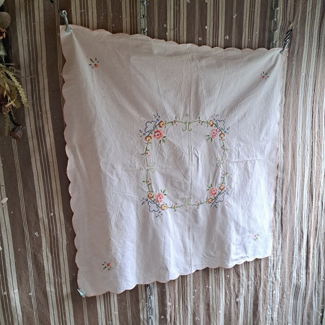 ヨーロッパ 刺繡クロス used [508065]