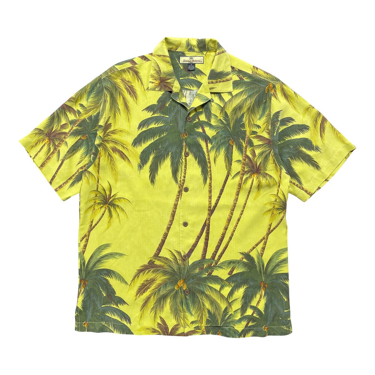 90s OLD STUSSY/ALOHA Shirt/USA製/紺タグ/M/アロハシャツ/総柄/開襟