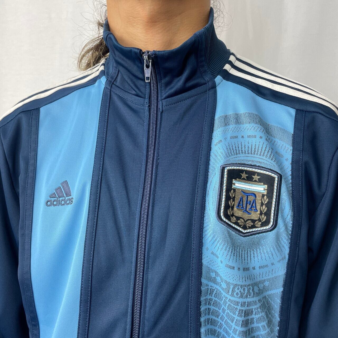 00年代 adidas アディダス アルゼンチン パフォーマンスロゴ ジャージ 