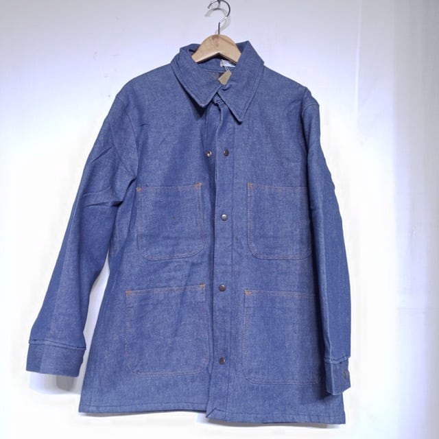 NOS !! 1980s~ SUI JAIL Denim Work Jacket with Stencil / USA 実物