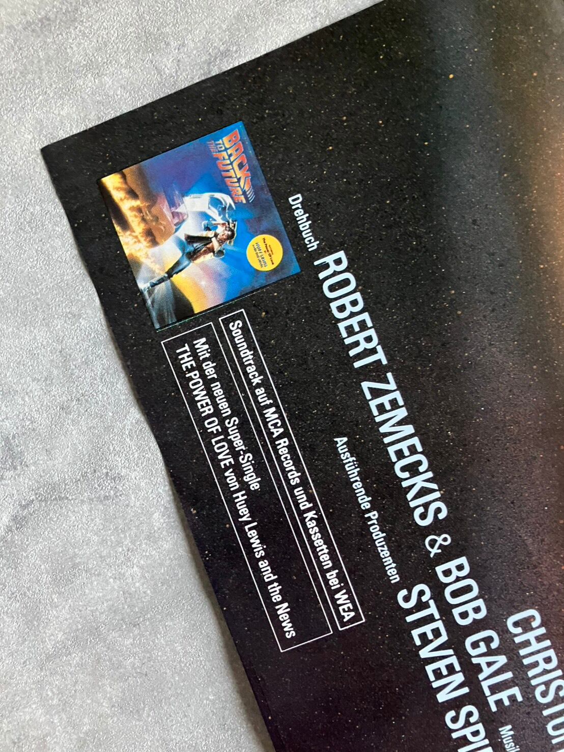1985「Back to the Future 」ドイツ版映画ポスター A1 Size | woodmarquee