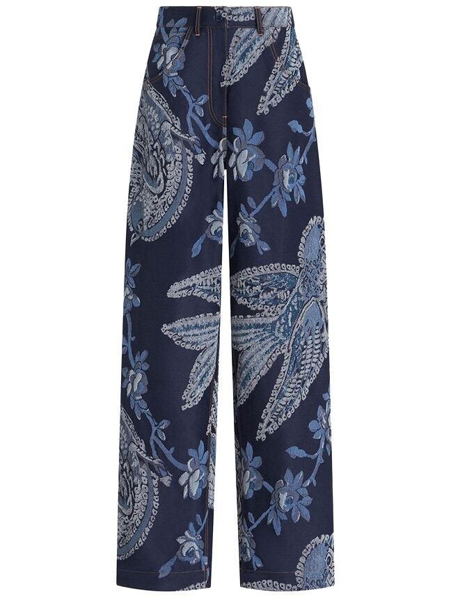 【ETRO】ペイズリー プリント ドローストリング ジーンズ ペイズリープリント ジーンズ By:ETRO(エトロ) | dranb