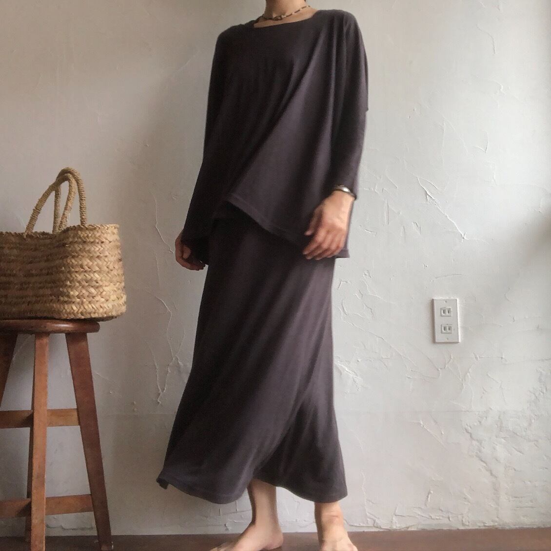 A Hope Hemp バンブーマキシワンピース Heirloom エアルーム Clothing Fabrics