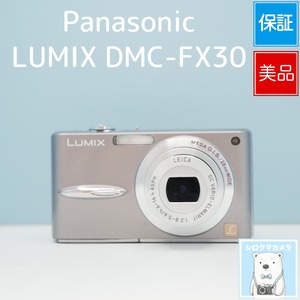 Panasonic LUMIX DMC-FX30 デジカメ スマホ転送OK フルセット 美品 シロクマカメラ a7550