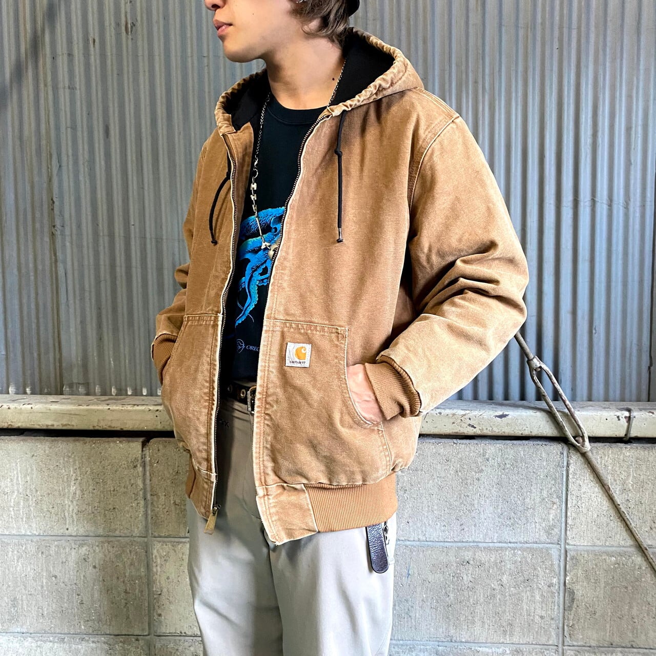 Carhartt/カーハート L キルティングライナー アクティブパーカー