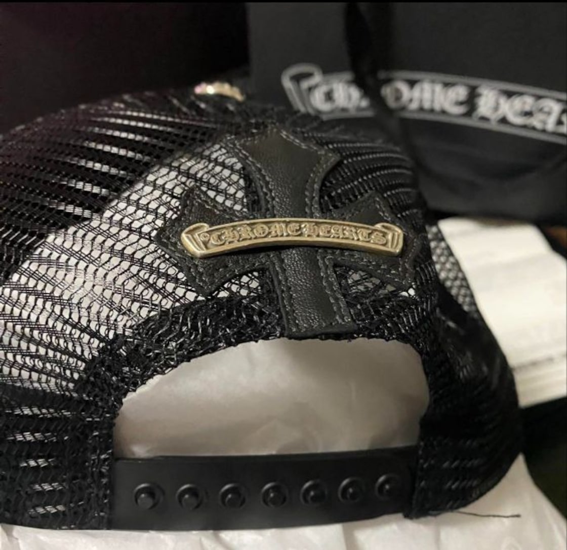 CHROME HEARTS クロムハーツ レザー クロスパッチ キャップ | PAY ID