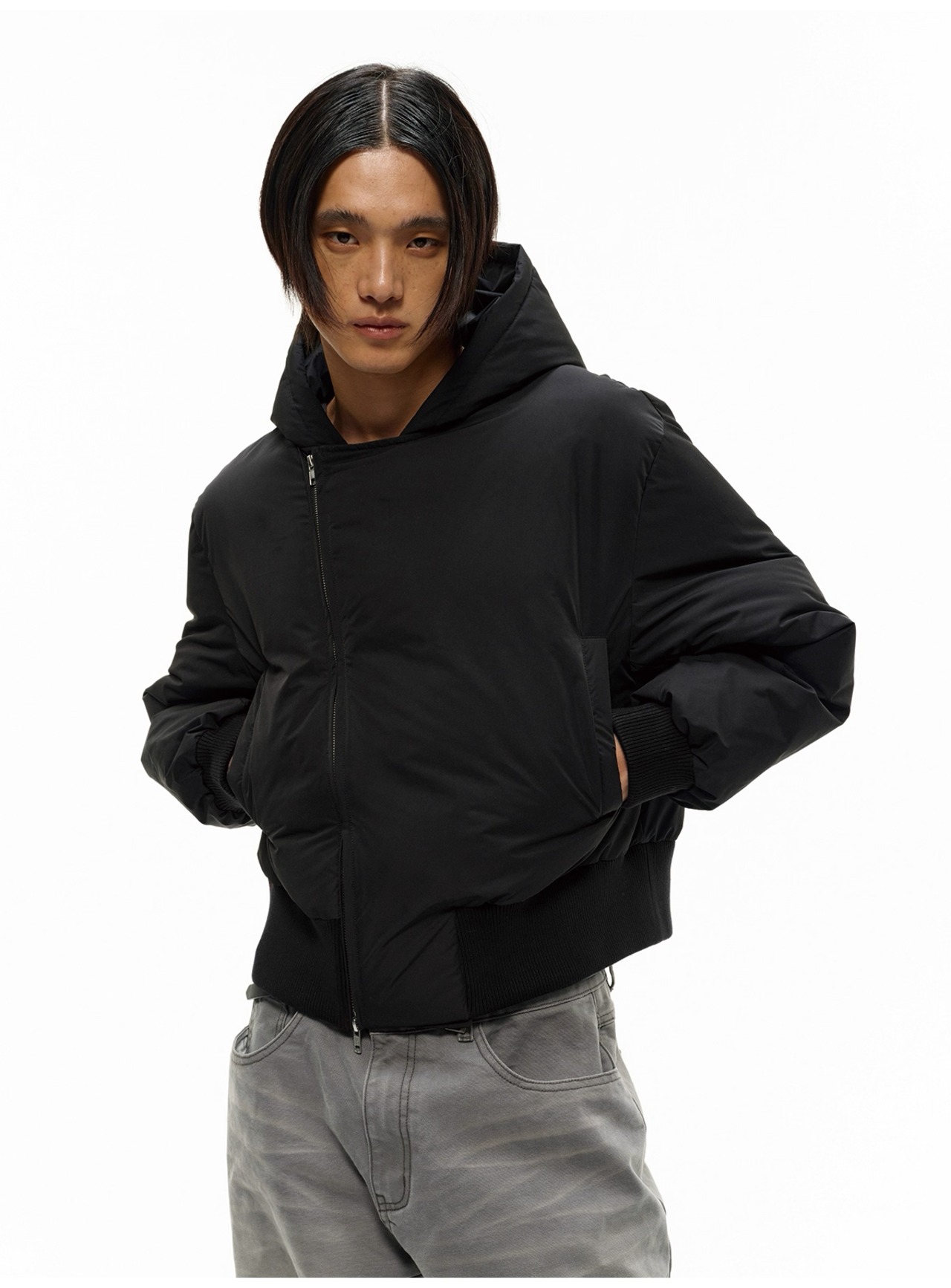 JCAESAR STUDIO Asymmetrical Zip Down Jacket