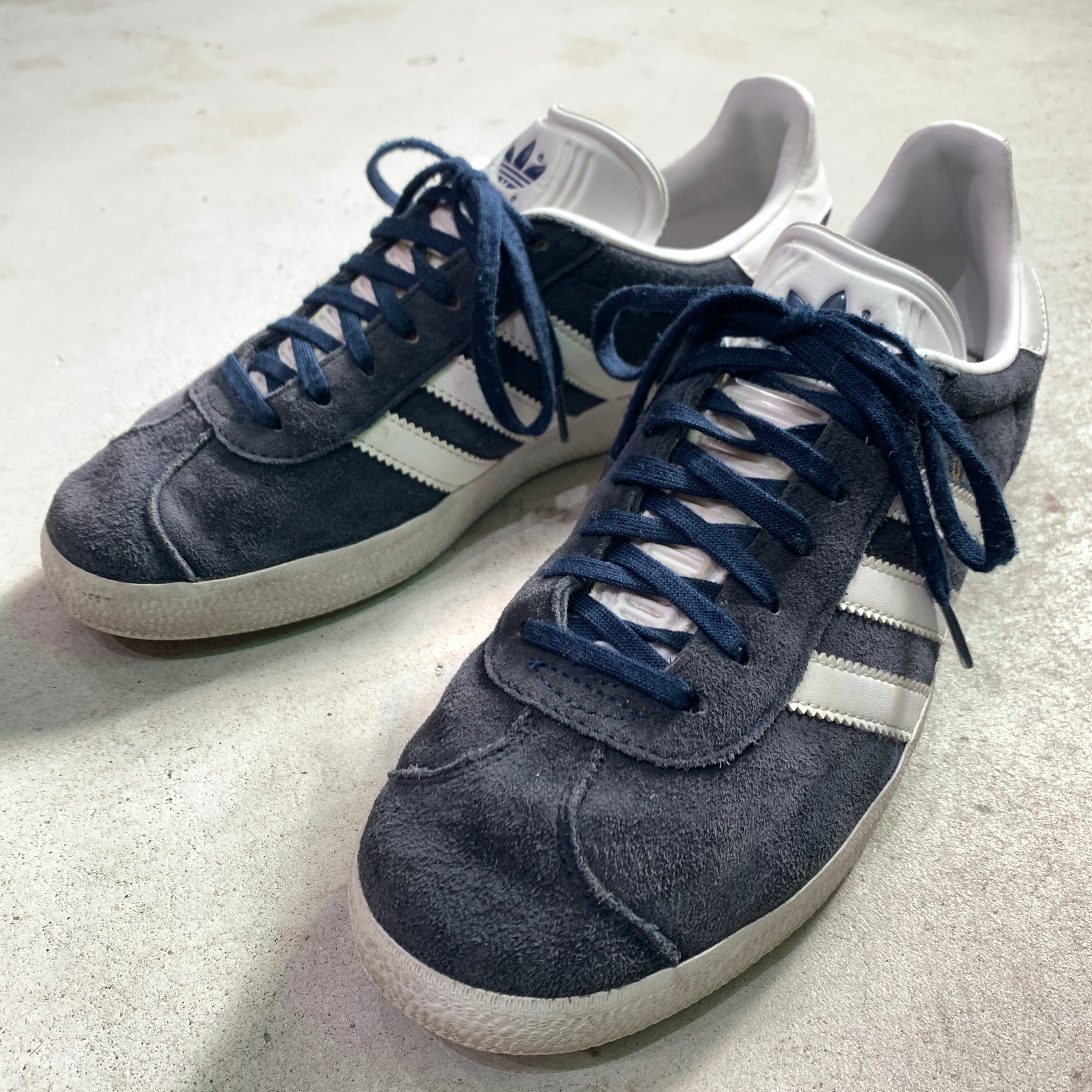 adidas GAZELLE ガゼル ガッツレー スニーカー ネイビー 26cm | 古着屋 Uan