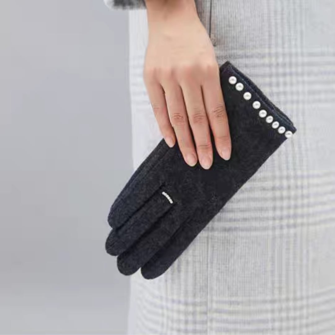 パール飾りグローブ