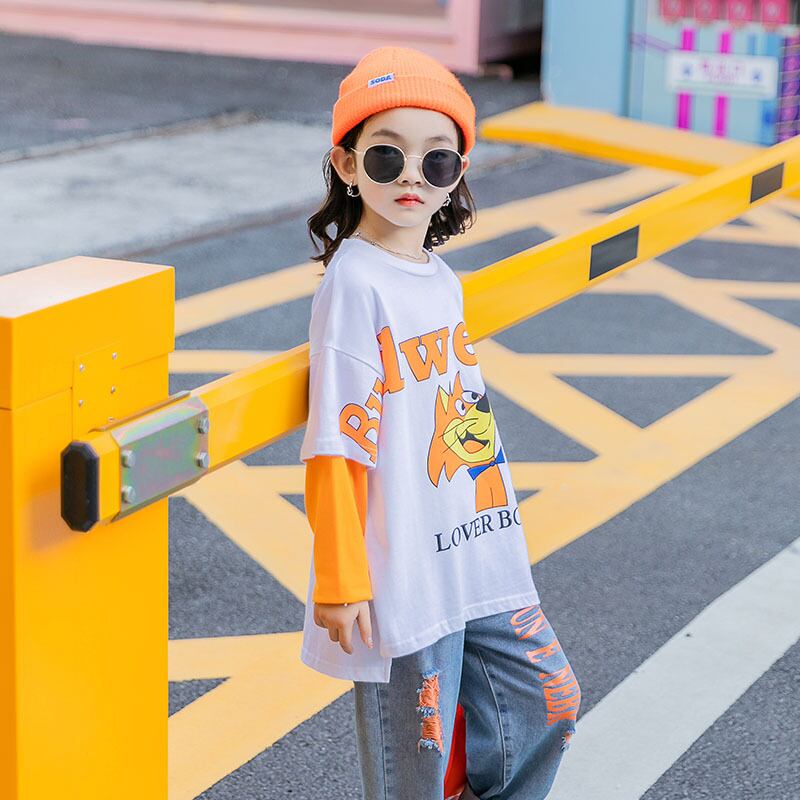 Tシャツ シャツ スプリングオータムトップス ロング 春物 秋物 トレンディボーイ21778387137