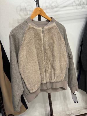 ROBE ツイードコンビファーブルゾン　31492