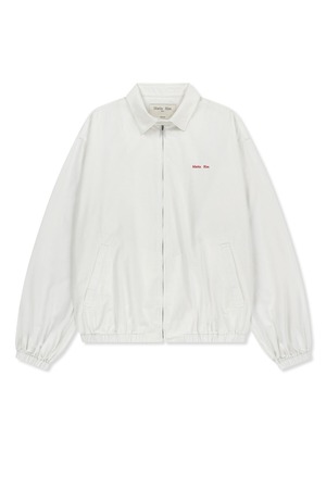 [Matin Kim] SMALL LOGO COTTON ZIP UP JUMPER IN WHITE 正規品 韓国ブランド 韓国通販 韓国代行 韓国ファッション マーティンキム matinkim 日本 店舗