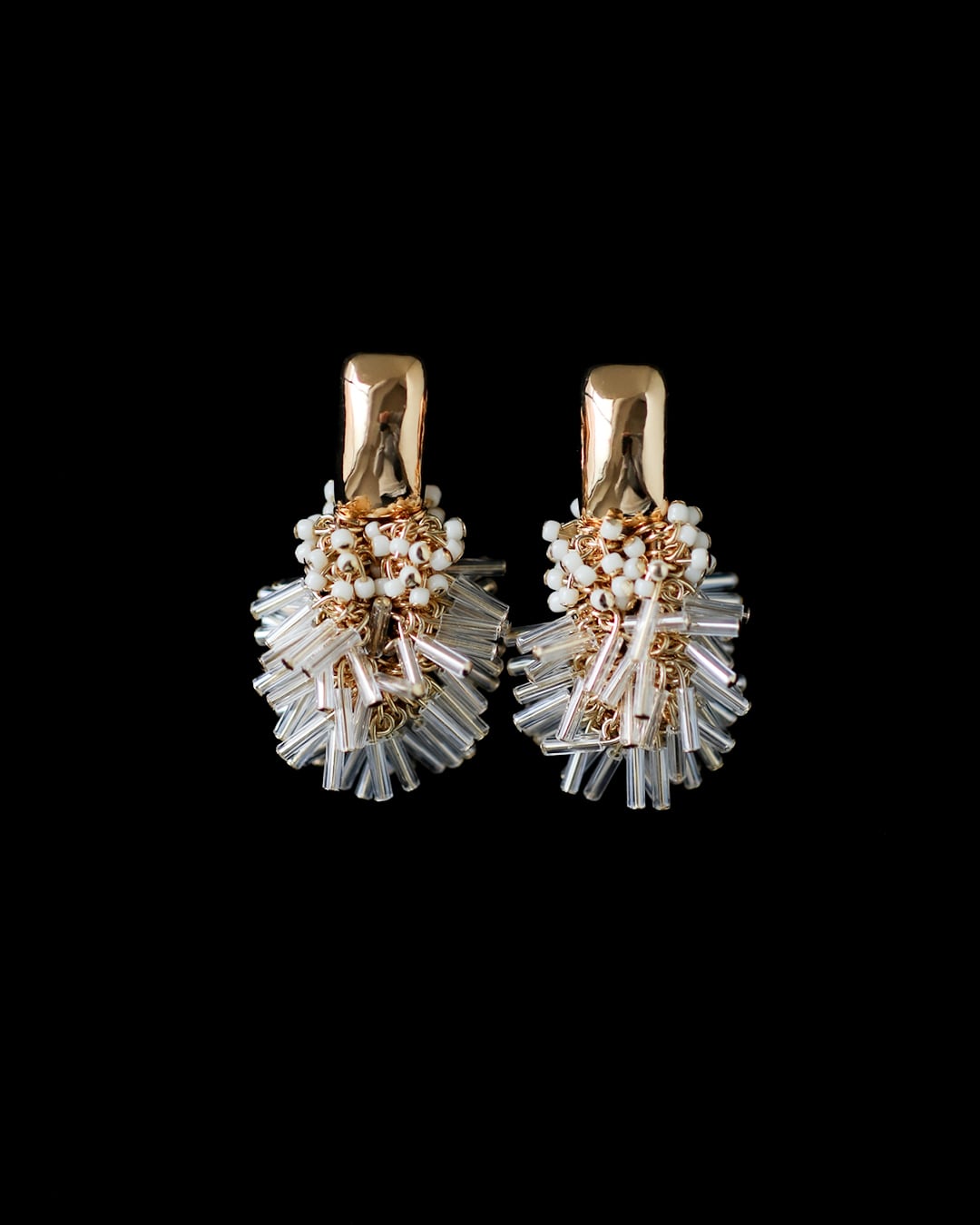 【square long】earring / gold