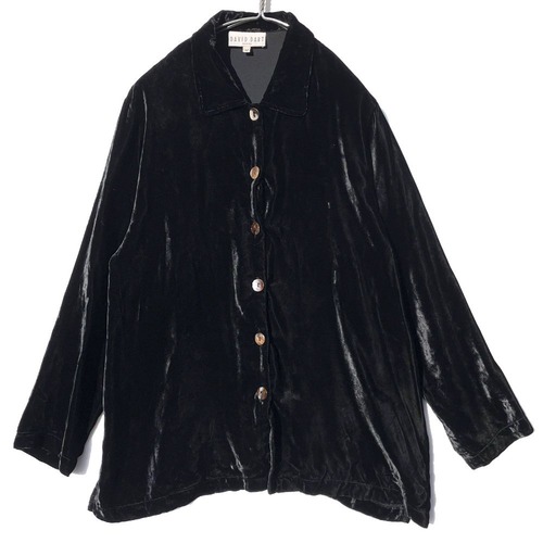 Vintage Rayon Velvet Shirts [1990s] [DAVID DART] Vintage Rayon Velvet Shirts
