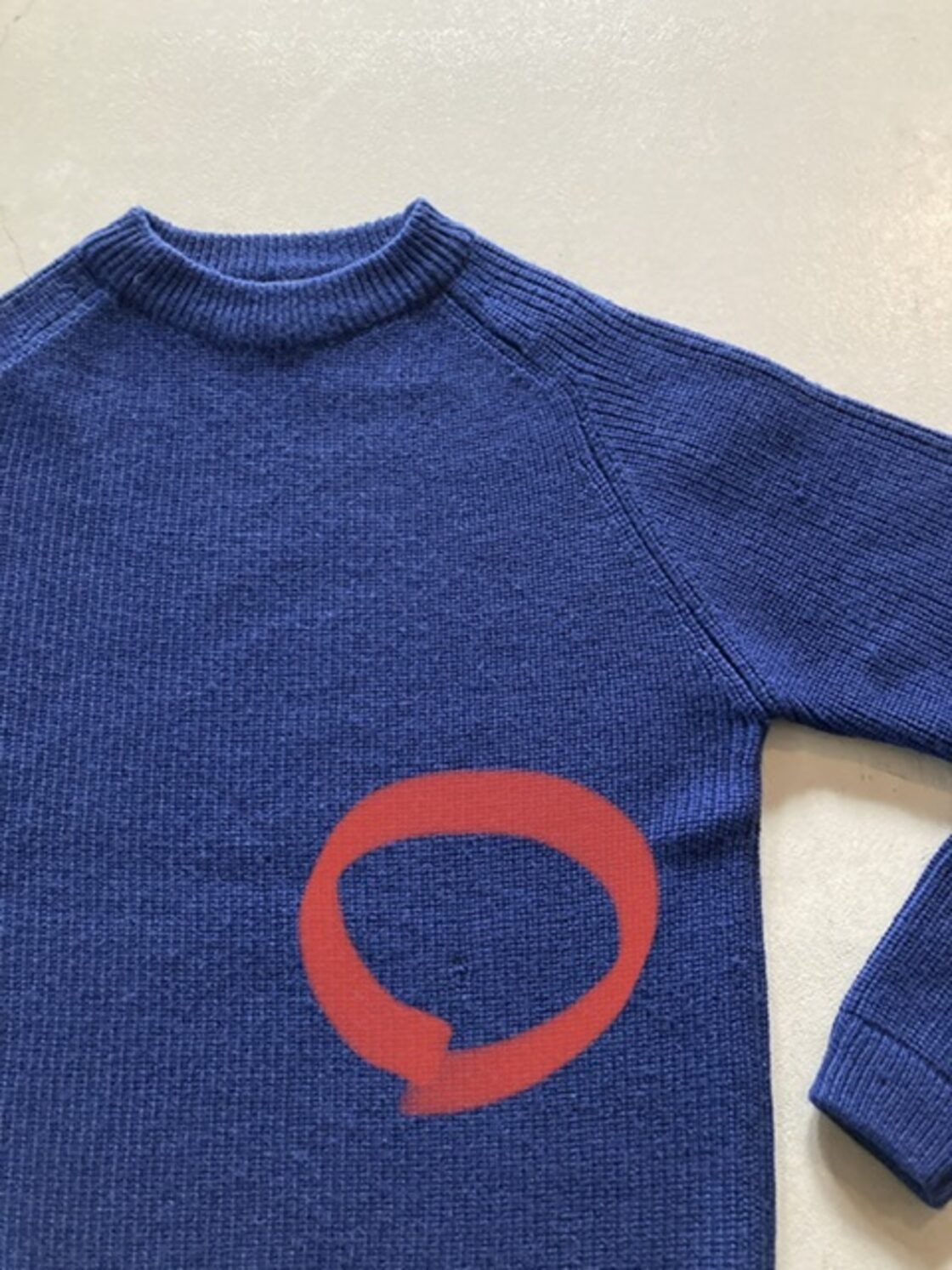 80-90s patagonia パタゴニア ウールニット クルーセーター ネイビー M 