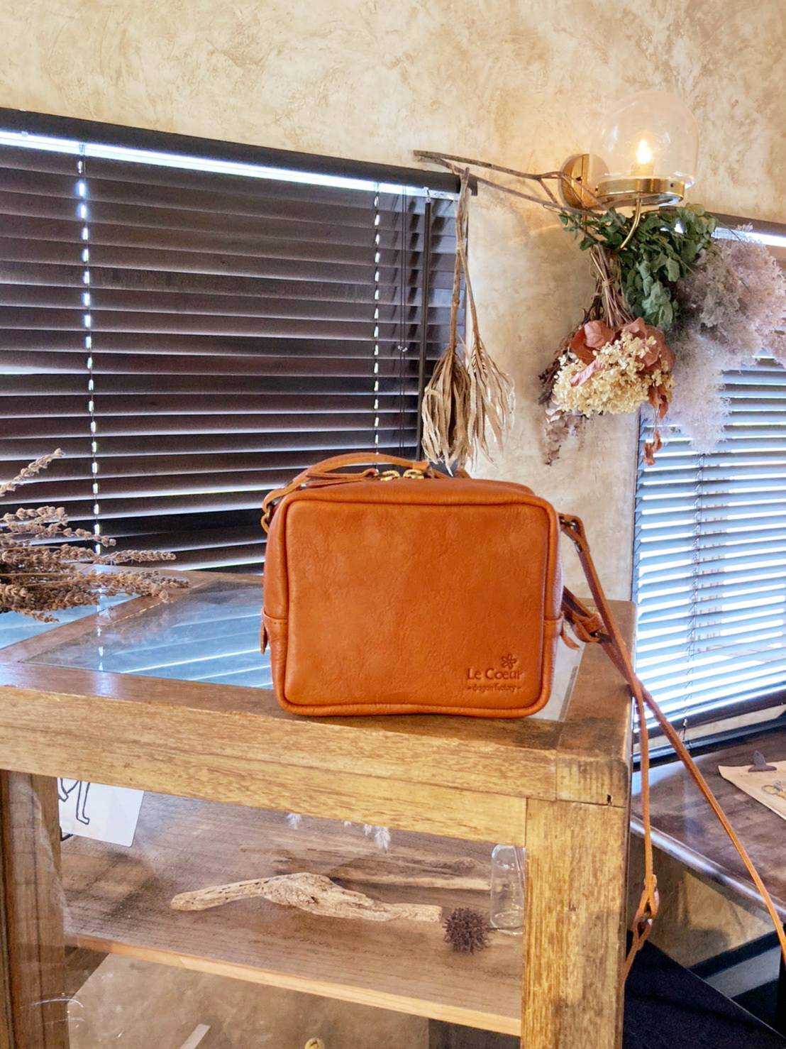かばん屋さんのミニポシェット 本革 かわいい カジュアル（キャメル