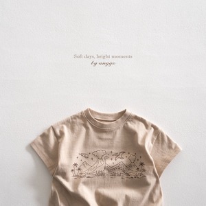 【anggo】ジュラキロンパース ライトベージュ 60〜80cm