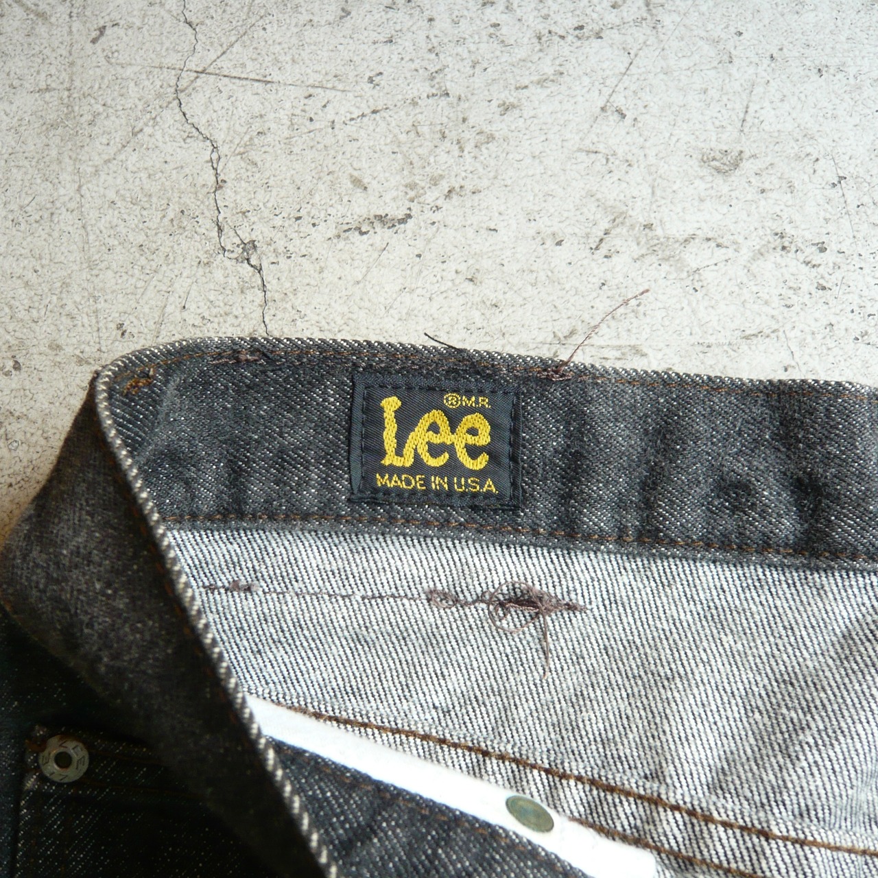 1980s Lee ブラックデニムパンツ W30L31