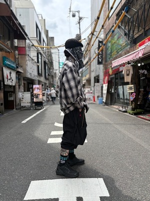 GENIUS CRAft / OMBRE CHECK SHIRT L/S / オンブレーチェックシャツ / ワイドシルェット / ボックスシルエット