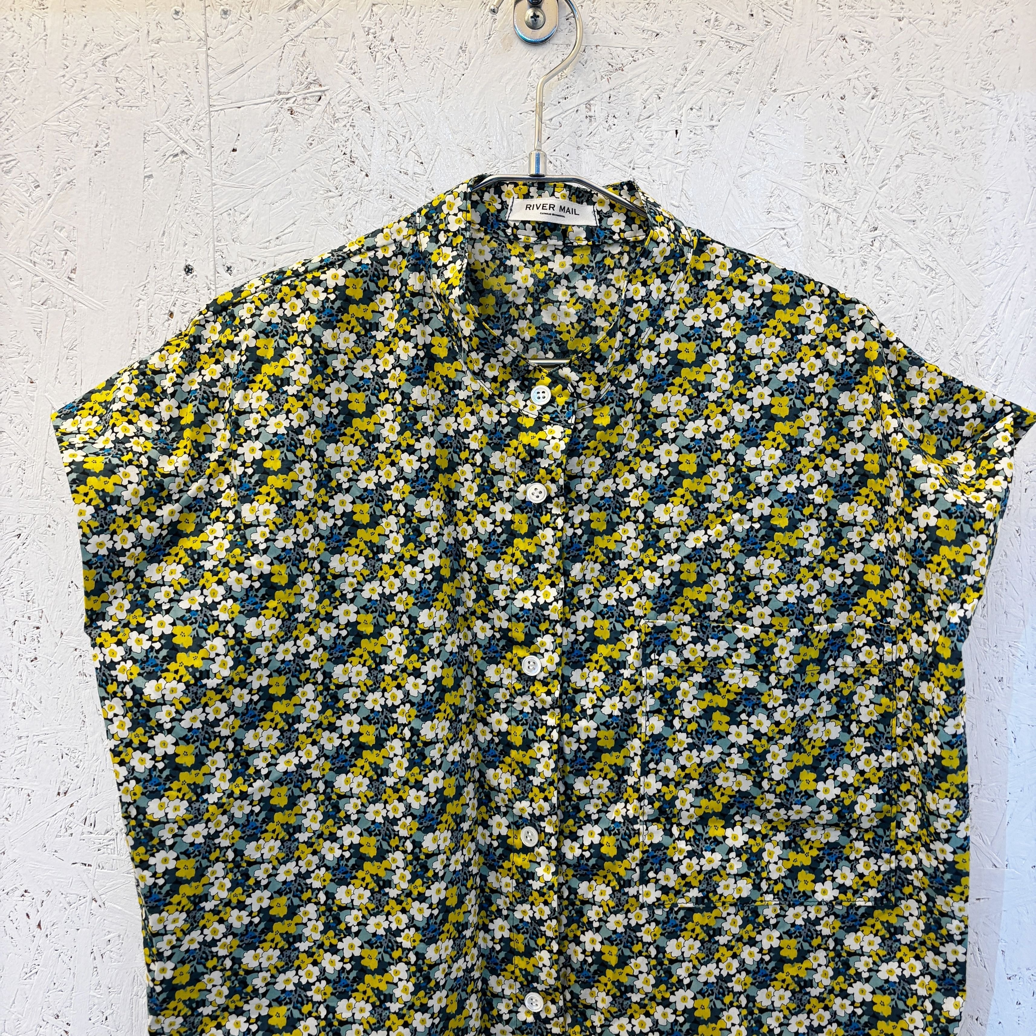 【Liberty Print / French Sleeve Blouse】Yellow