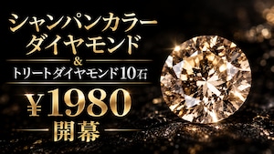 シャンパンカラーダイヤモンド＆トリートダイヤモンド10石　[No,K-830]　