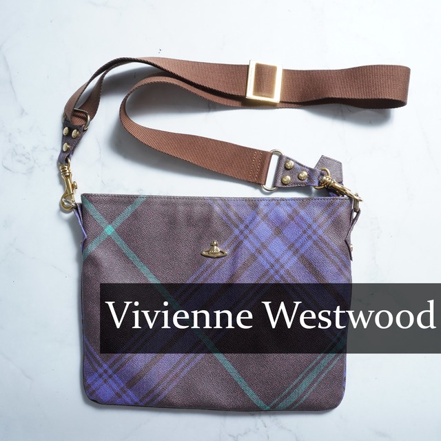 美品 Vivienne Westwood ショルダーバッグ PVCレザー オーブ Vivienne Westwood】ヴィヴィアンウエストウッド オーブモチーフPVC