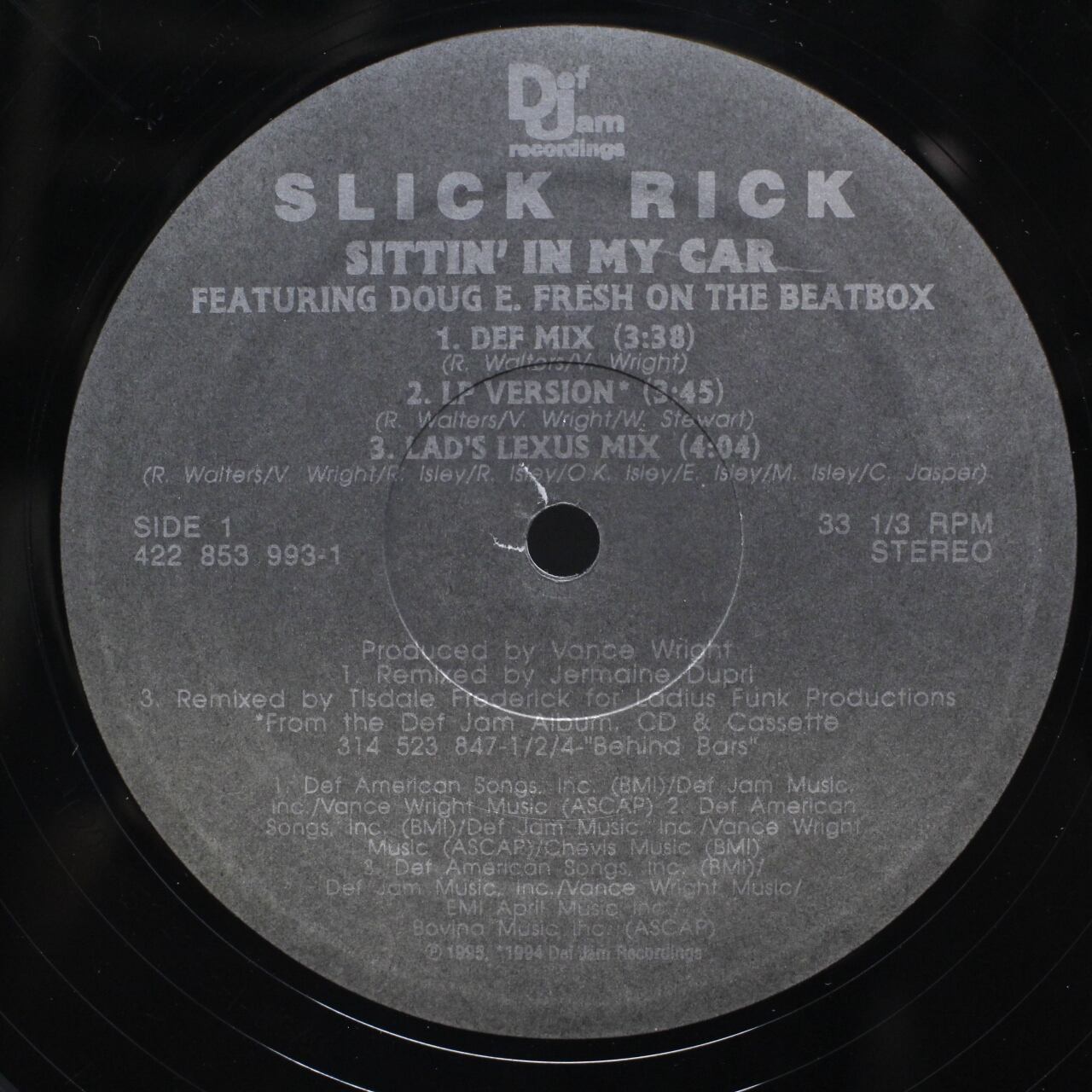 Slick Rick / Sittin' In My Car [422 853 993-1] - 画像3