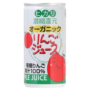 30本 オーガニックりんごジュース １９０ｇ　ヒカリ