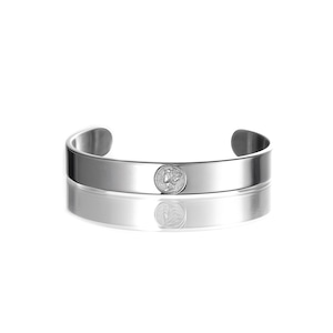 316L coin bangle #B36