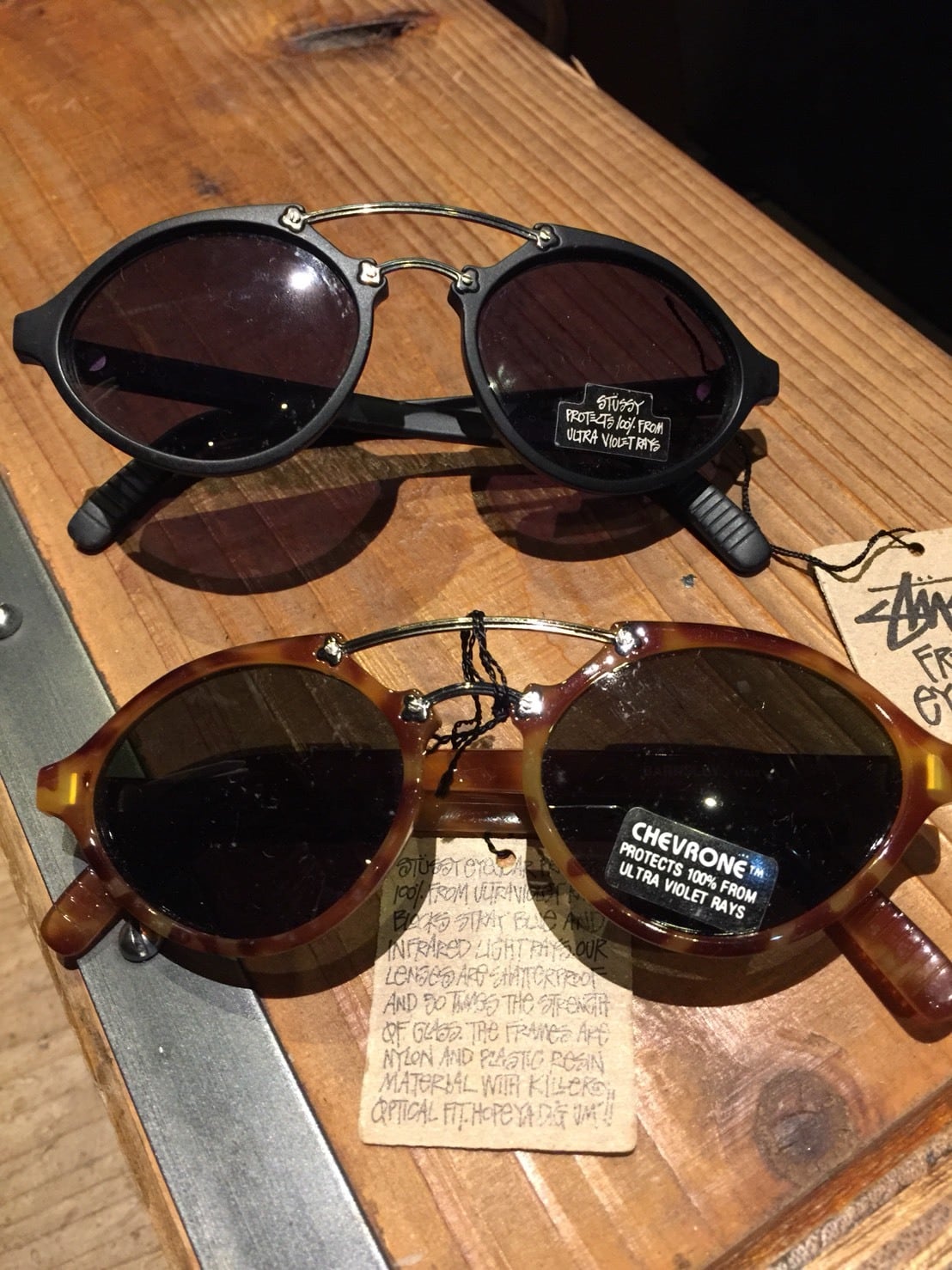 OLD STUSSY SUNGLASS / DEADSTOCK ベッコウ, BLACK