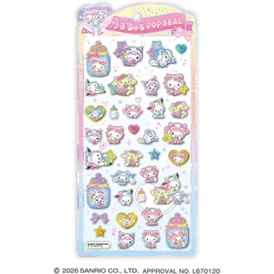 うるちゅるポップシール 白猫ベビー クラックス サンリオ ぷっくり 立体