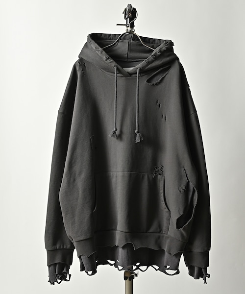 ADAM PATEK  damage layered hoodie (BLK)  AP2224035 (DEPROID sponsored brands)