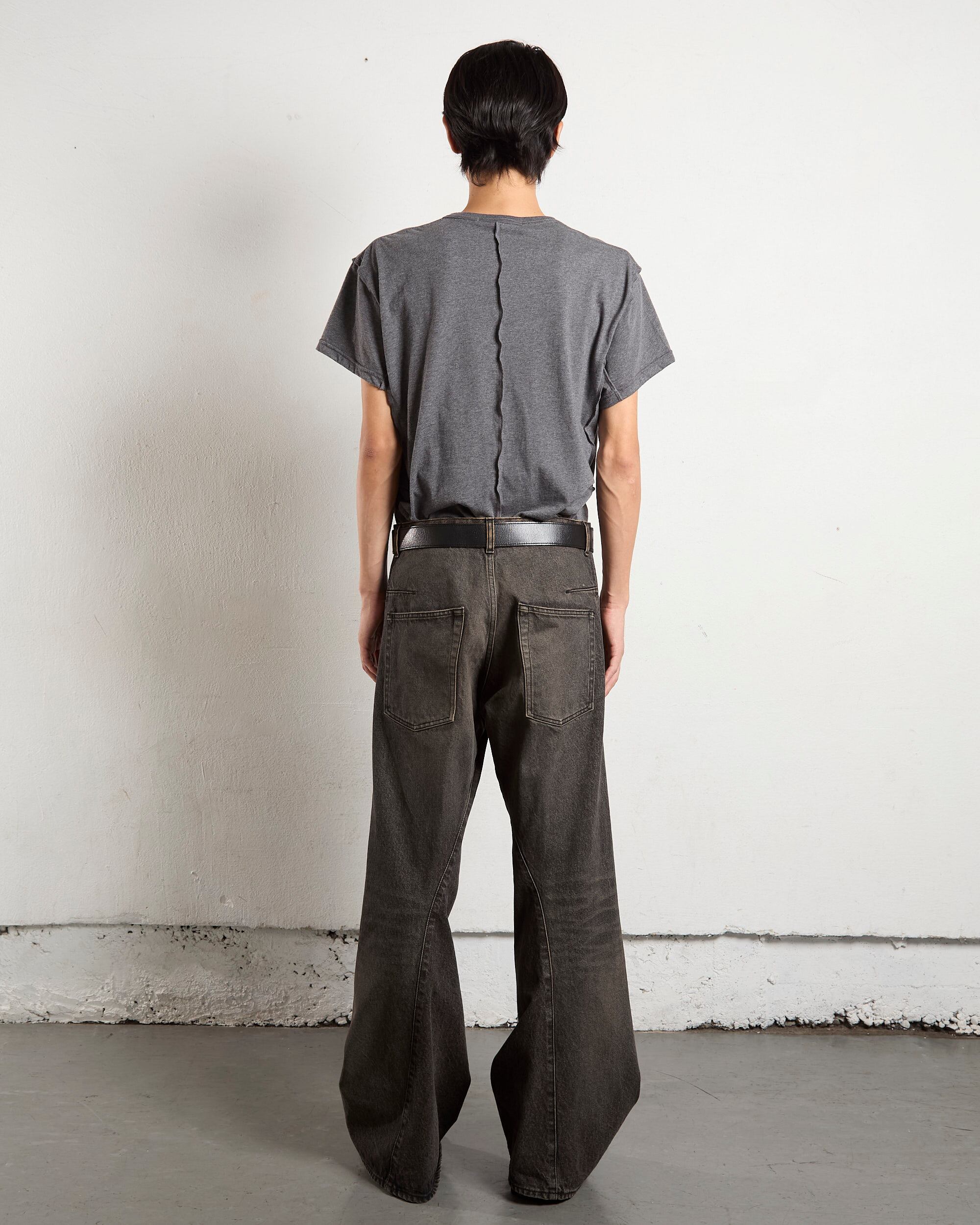 パンツ 3D Twisted Wide Leg Jeans fade black s NVRFRGT - 【25AW】3D ツイステッド ワイド レッグ ジーンズ デニム