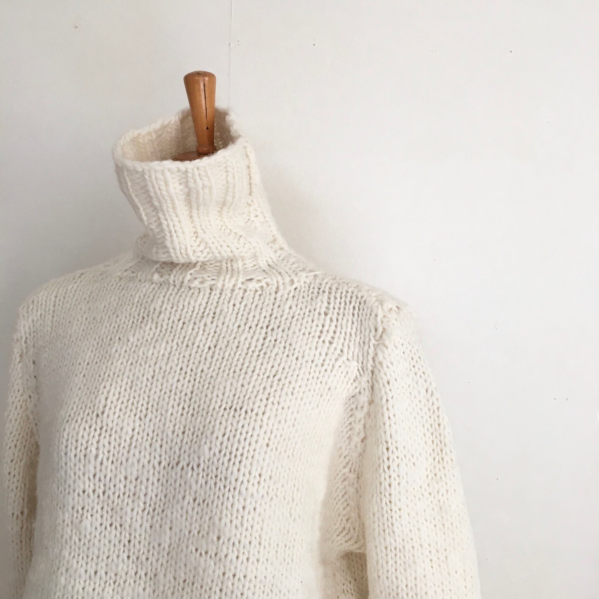 Hand knitted turtle sweater