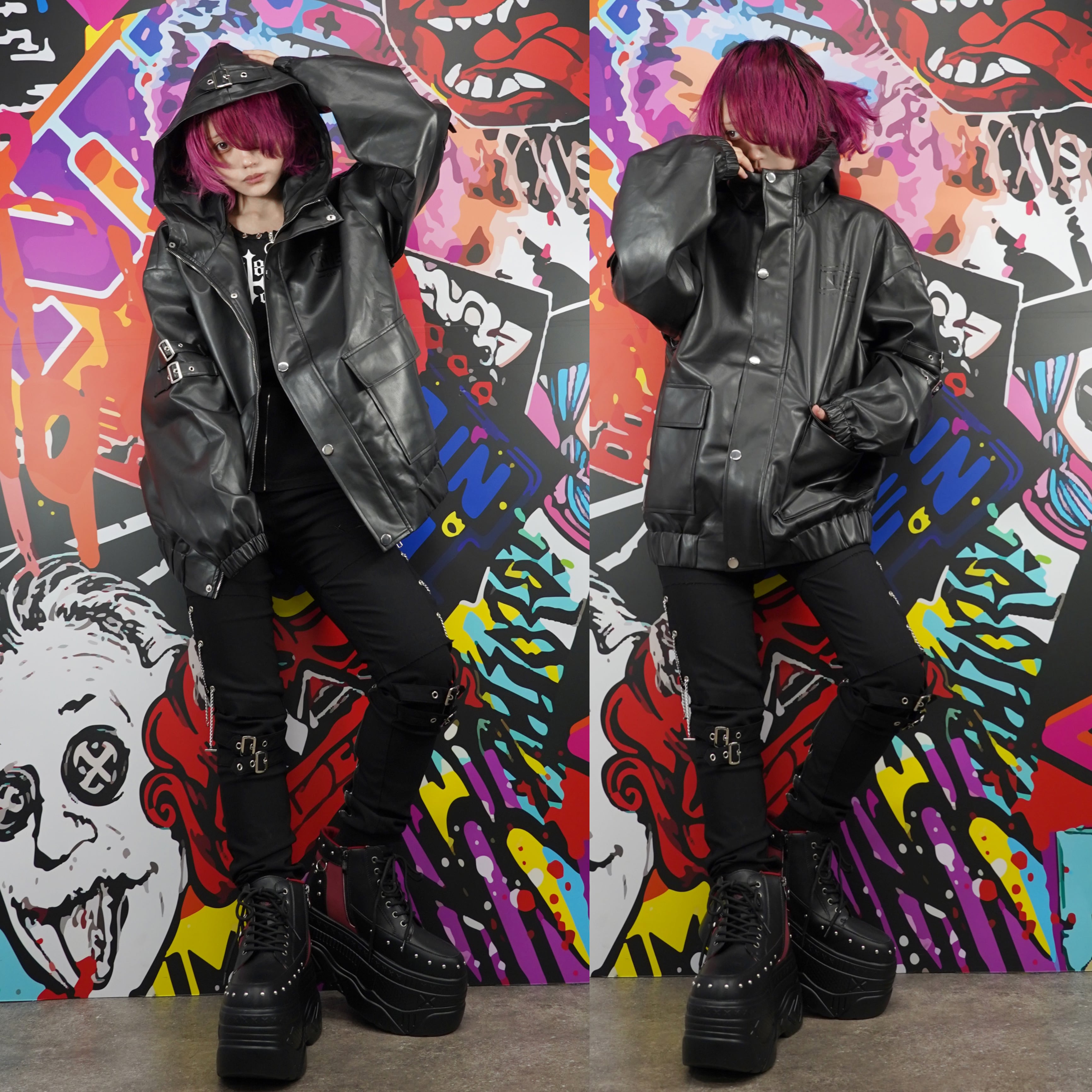 格安新品❗️NierBELTED HOOD RIDERS JACKET【WING】 BELTED HOOD RIDERS JACKET【WING】 | NIER CLOTHING