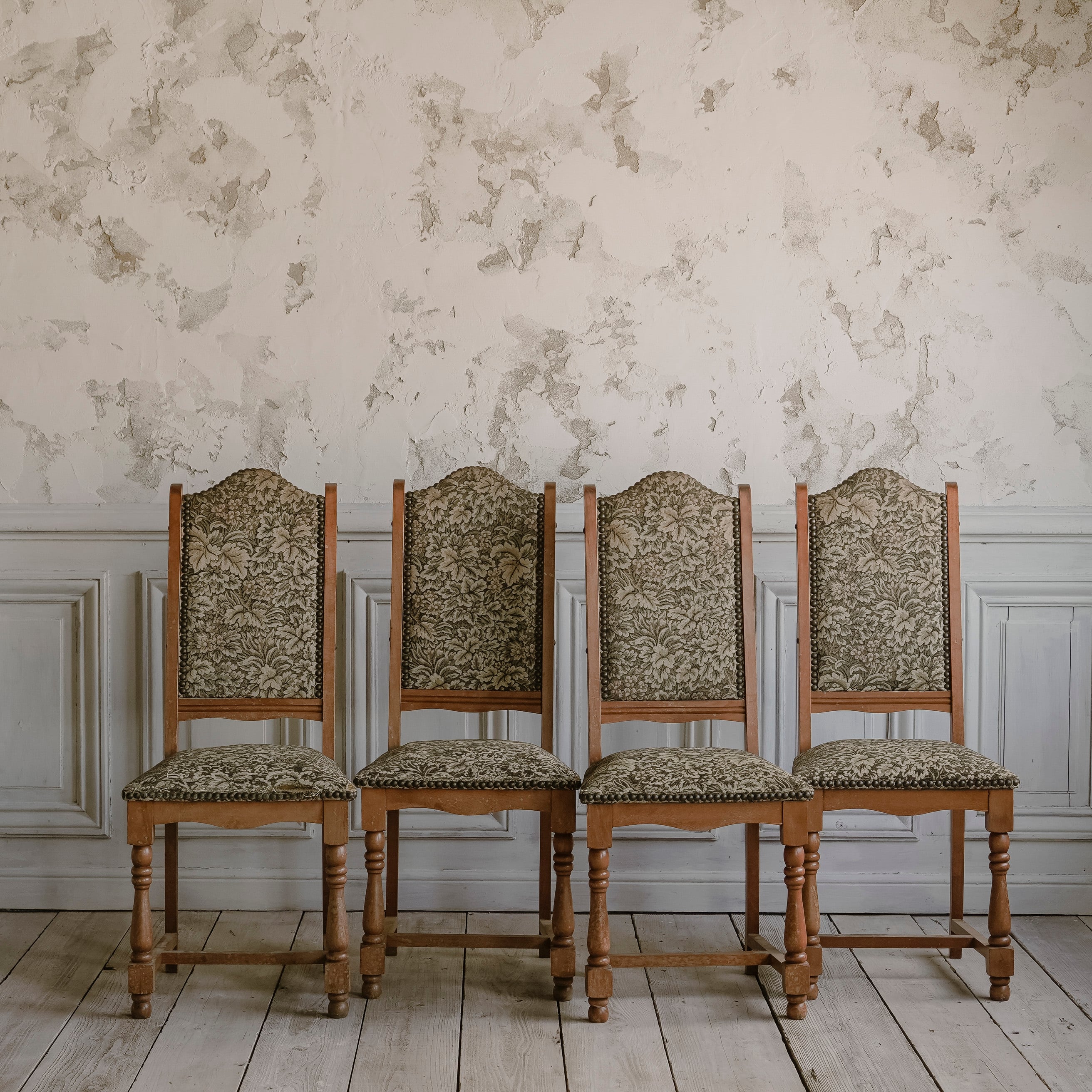 チェア/ディスプレイ/空間装飾/オーク材/ファブリック/1940年代/アンティーク/椅子/イス