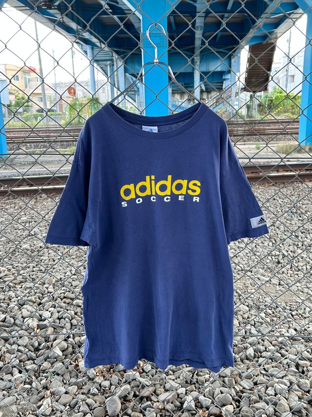 90s adidas soccer logo T shirt