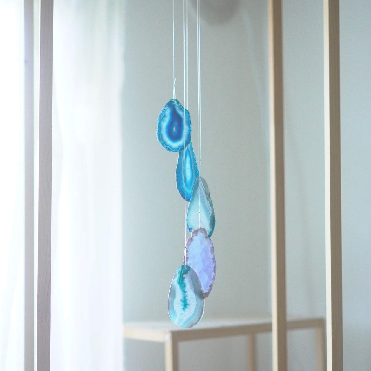 Ice Water 23 - アゲートヒーリングチャイム / Agate Sun Catcher Wind Chime 863