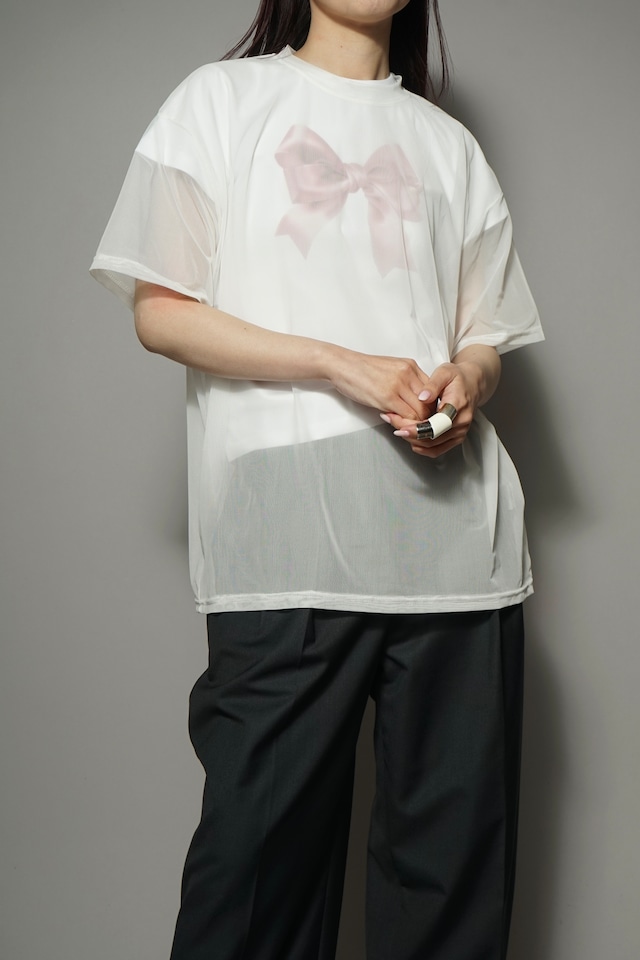 SEE THROUGH T-SHIRT (WHITE) 2402-42-810