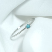 パライバトルマリン ブラジル産 リング 0.06ct pt900 Paraiba Tourmaline