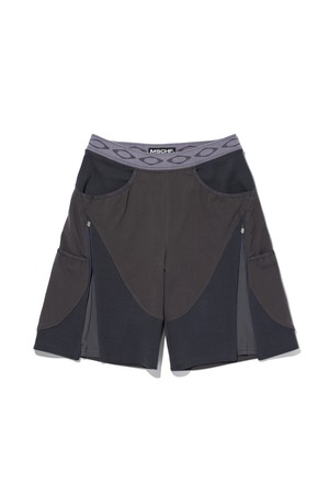 [MSCHF] ADJUSTABLE ZIP BERMUDA PANTS_BLACK/NAVY ミスチーフ 正規品 韓国ブランド 韓国ファッション 韓国代行 韓国通販 mischief