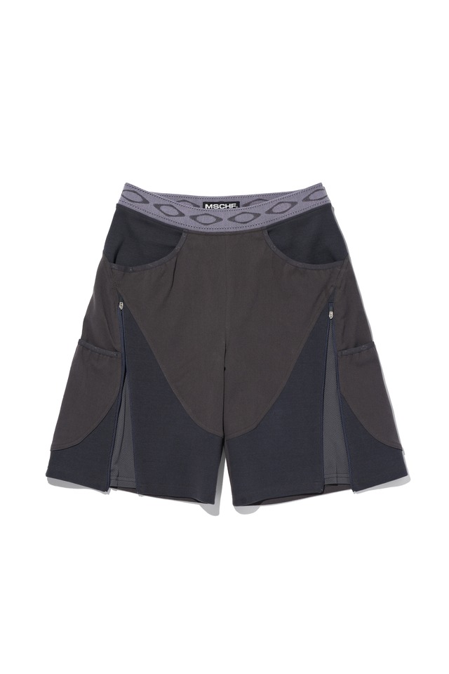[MSCHF] ADJUSTABLE ZIP BERMUDA PANTS_BLACK/NAVY ミスチーフ 正規品 韓国ブランド 韓国ファッション 韓国代行 韓国通販 mischief