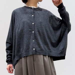 mizuiro ind high gauge wide cardigan
